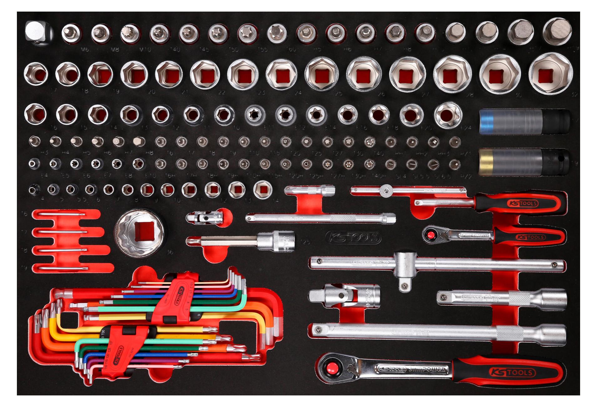 KS Tools 811.1137, Steckschlüssel-Satz, 137 Kopf/Köpfe, 8,64 kg