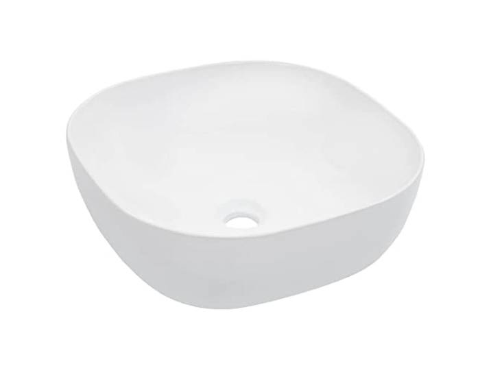 vidaXL Lavabo 42\,5x42\,5x14\,5 cm Céramique Blanc