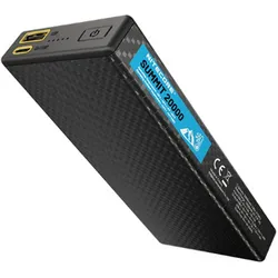 Nitecore Powerbank SUMMIT20000 - 20000mAh, kältebeständig (20000 mAh, 38 W, 77 Wh), Powerbank, Schwarz