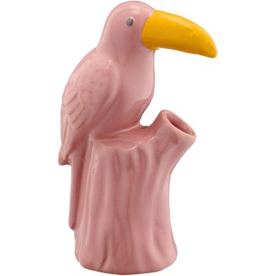 Tischvase CREATIV HOME, rosa (hellrosa), B:11,5cm H:16,5cm T:6,5cm, Vasen, im Tukan-Design
