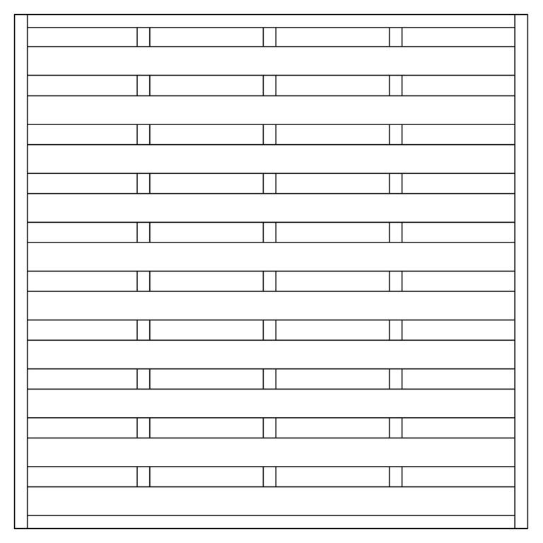 DELTAGARTENH Dichtzaun GRAU R.45x45mm, B 180 x H 180 cm 08439999