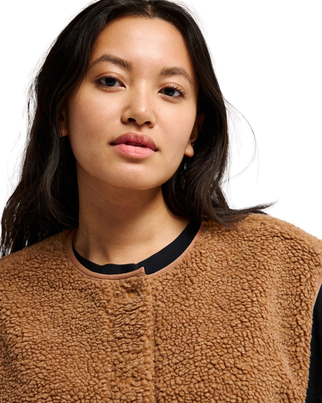 Fleecepullover QUIKSILVER "Cropped", Damen, Gr. L, rawhide, Obermaterial: 100% Polyester., Pullover Fleecepullover