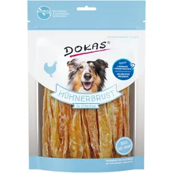 DOKAS Hühnerbrust in Streifen Hundesnack 8 x 250 Gramm