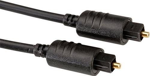 Roline 11.09.4381 Toslink Audio Anschlusskabel [1x Toslink-Stecker (ODT) - 1x Toslink-Stecker (ODT)] 1.00m Schwarz