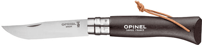 Opinel No8 Trekking - Svart/Brun