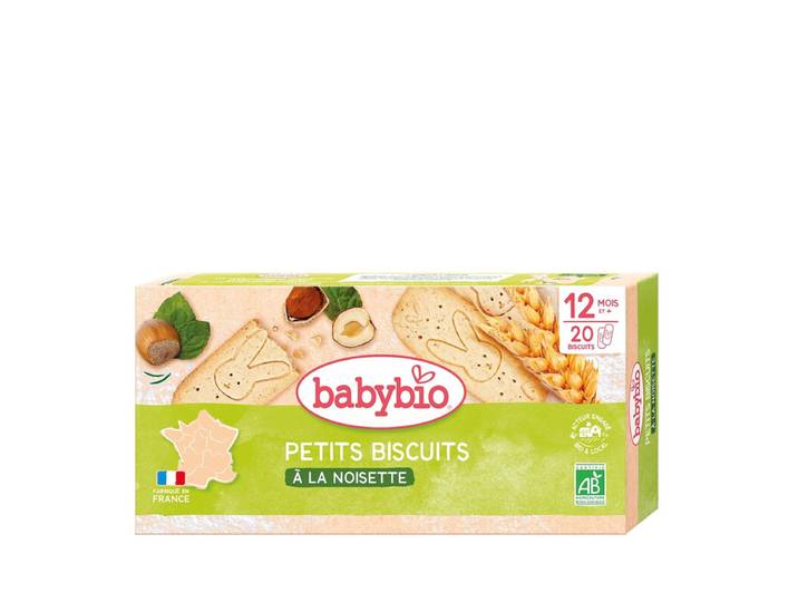 BABYBIO Petits biscuits noisettes 160g