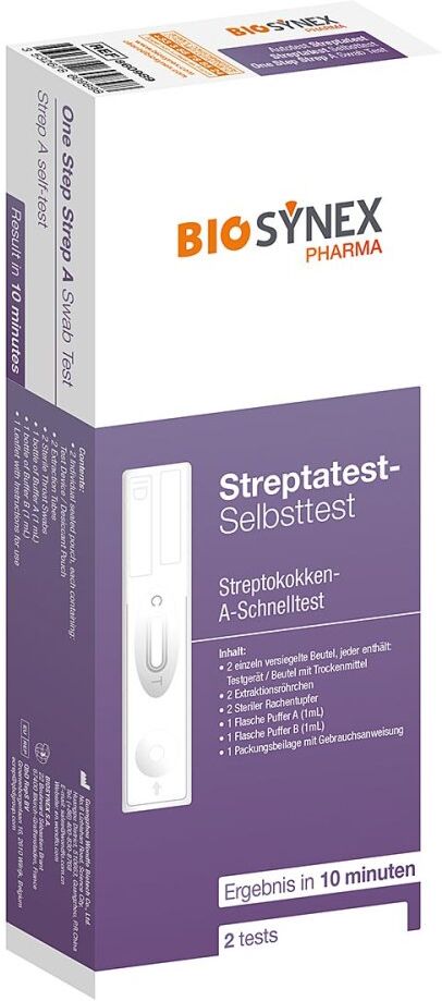Biosynex Streptatest Streptokokken A Schnelltest Rachen