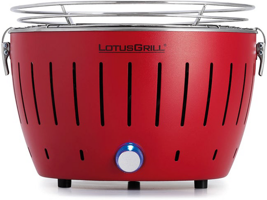 LotusGrill LG G28 U RD - Barbecue portable pour l'extérieur Mini - Coque rouge