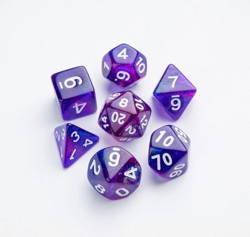 Gamegenic Galaxy Series Nebula - Set de 7 Dés