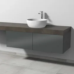 Sanipa Waschtischunterschrank „2morrow“ 1200 × 340 × 520 mm in Anthrazit (glanz)