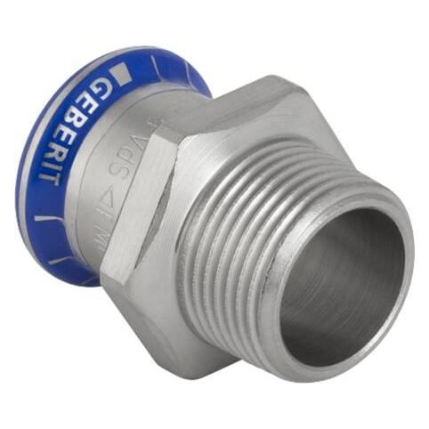Geberit connector Mapress Stainless steel 15 mm, transition mat 1/2 inch (31703) (31703)