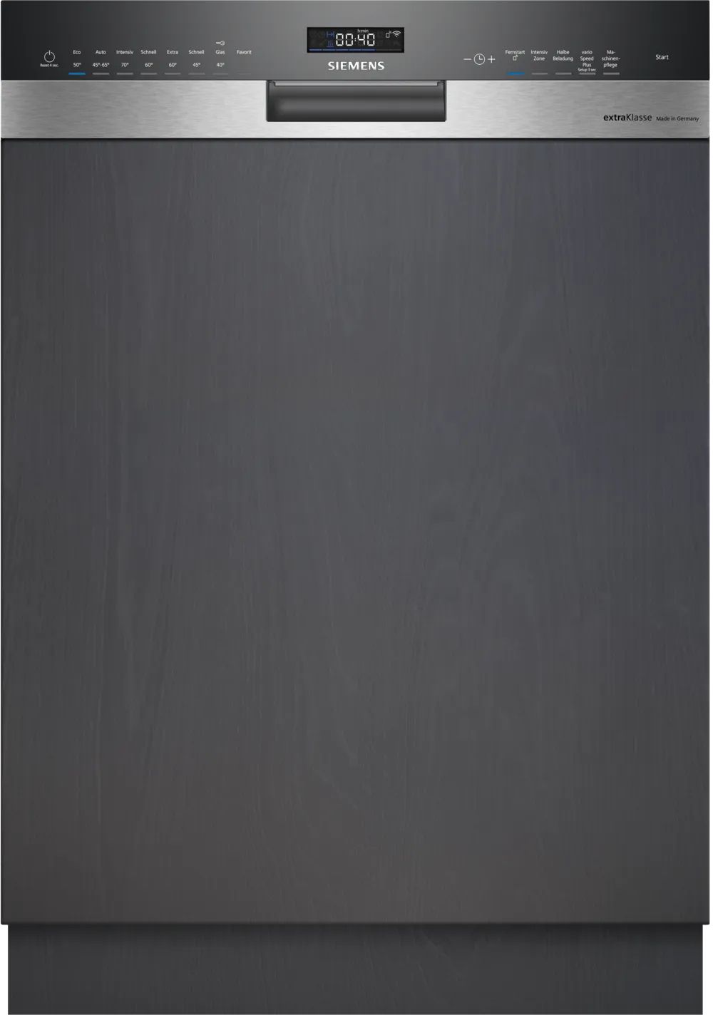 Siemens iQ500 SN55ESS1BD (SN55ES00BD + SZ36DX04) 60 cm Geschirrspüler freistehend sehr leise 13 Maßgedecke aquaStop Funktion Wärmetauscher/Türöffnungstrocknung (Gebürsteter Stahl)