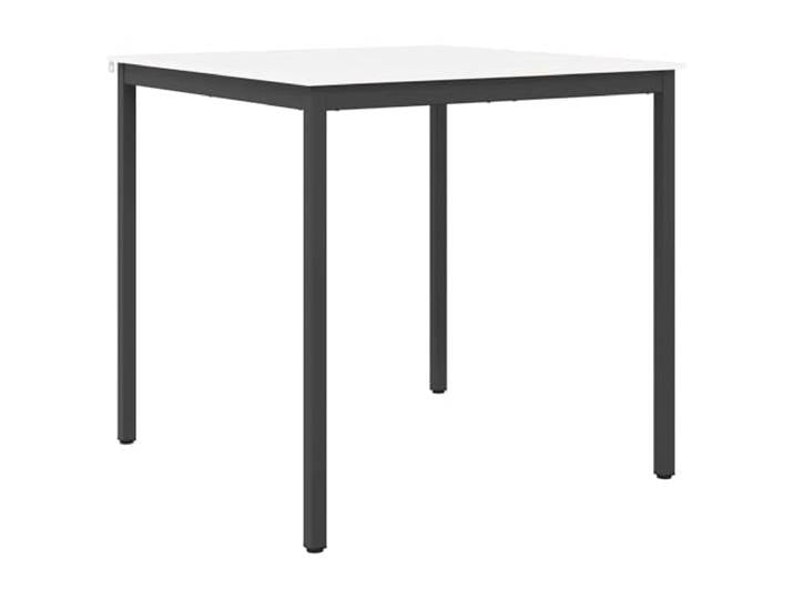 Makastle Bartisch Weiß 110 x 110 x 105 cm Massives Kiefernholz