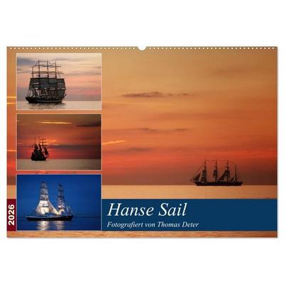 Hanse Sail (Wandkalender 2026 DIN A2 quer), CALVENDO Monatskalender