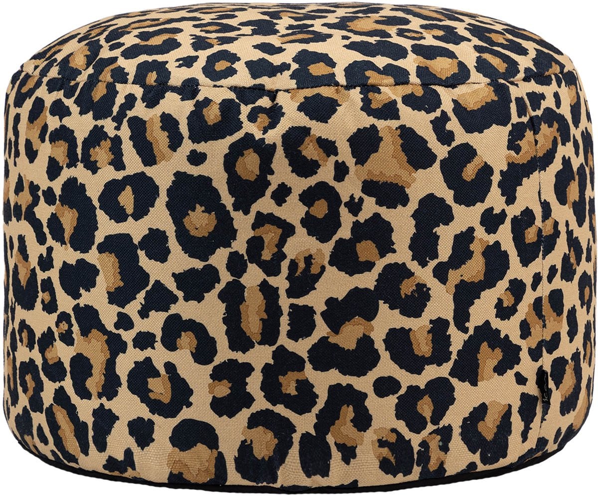 Icon Milano Poef Ronde Zitzak Hocker Luipaard