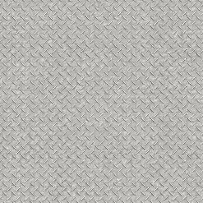 Galerie Wallcoverings Nostalgie Collection Diamond Plate Non-woven Metallic Wallpaper Roll