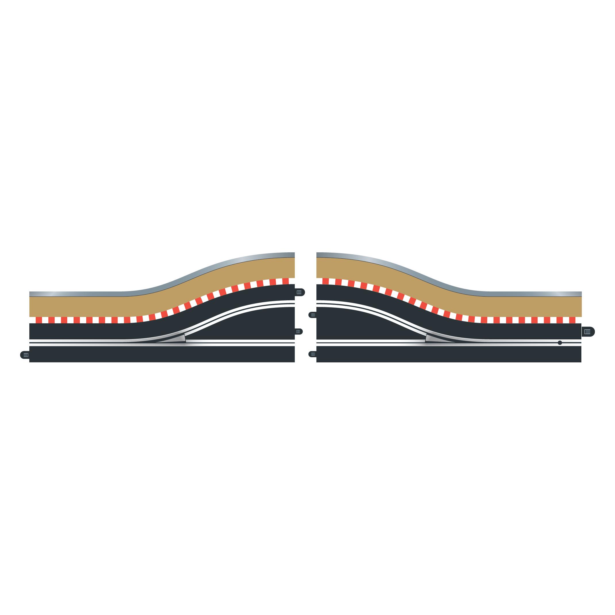 Scalextric Pitlane Right 525mm (C7015)