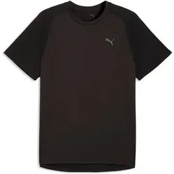 PUMA Herren Shirt M PWRTRAIN FABRIC MIX TEE, Größe M in Schwarz Schwarz