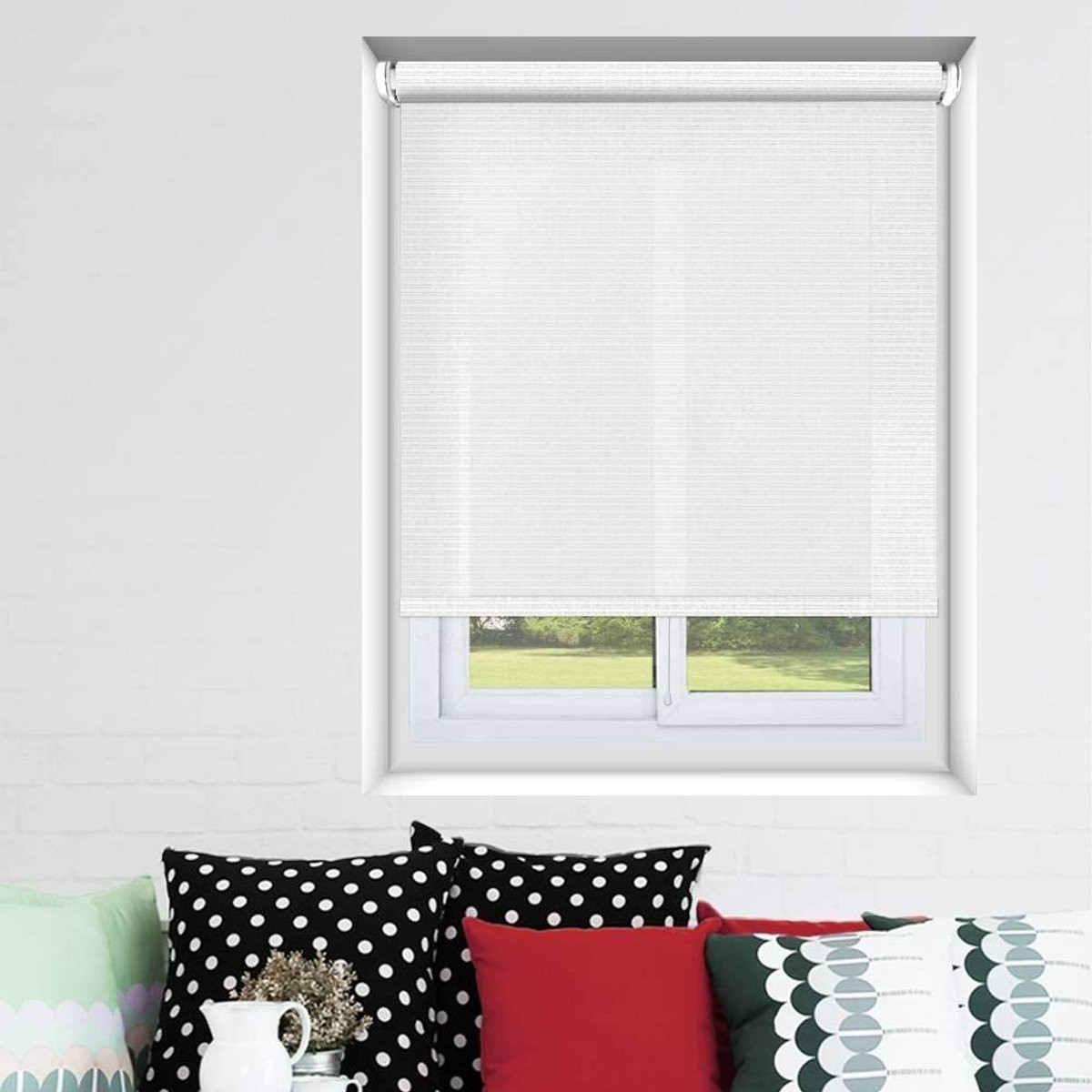 Omgoods Madecostore Rolgordijn Lichtdoorlatend Beige 49 x 190 cm