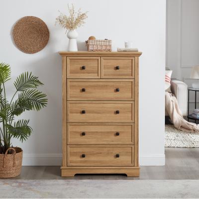 Kodotan sofa 6 Drawer Dresser,6 Drawers cabinet Tall Chest of Drawers Closet Organizers Storage Clothes, cabinet of 6 drawers Living Room