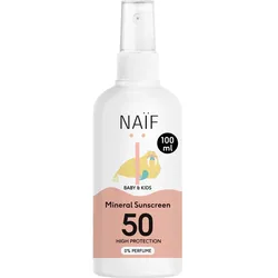2x Naïf, Sonnencreme, Mineral Sun Spray (SPF 50, 100 ml)