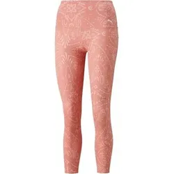 PUMA Damen Tight STUDIO AOP HW TIGHT, Größe XL in Braun Braun