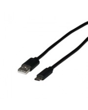 EFB Elektronik USB 2.0 Kabel Typ-C Stecker Typ-A 1m 1 m (EBUSBC-USB20AK.1)
