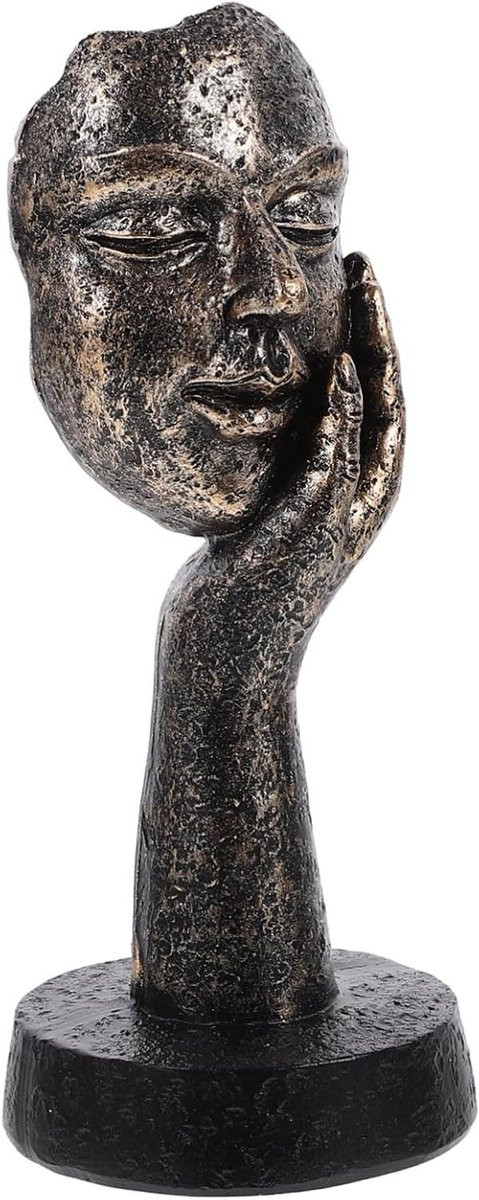 Denker Beeld Abstracte Kunst Sculptuur voor Bureau Decoratie, Hoogte: 15 cm