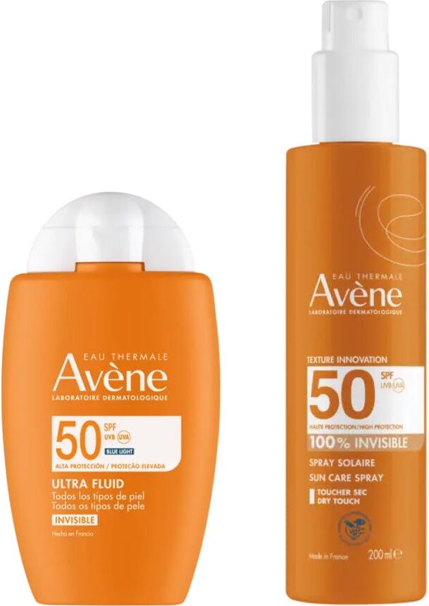 Avene Avène Pack Ultra Fluido Invisible Spf50 50 ml + Spray Invisible Spf50 200 ml
