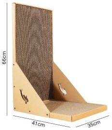Inspired Living WallGuard L Shaped Cat Scratching Post For Indoor Cats Vertical Cat Scratcher Furniture Protector l