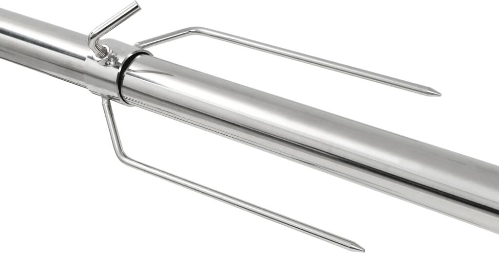 vidaXL Gril de barbecue automatique avec moteur Inox 207x45x81 cm