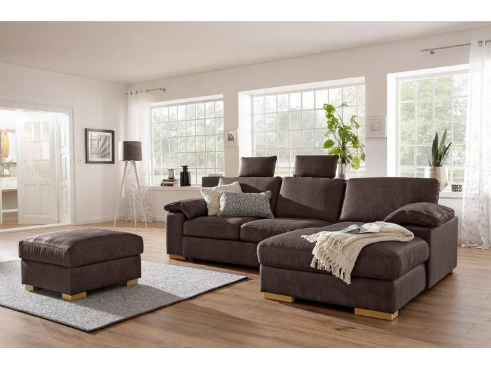Sofa-Kopfstütze GOODPRODUCT Ventura , braun, B:60cm H:51cm T:12cm, Holzwerkstoff, Kopfstützen, Sofa-Kopfstütze