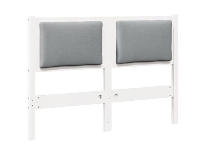 HGLADYU Kopfteil Massivholz Kiefer 135 cm mit atmungsaktivem Design in Weiß und glatter Matte Oberfläche