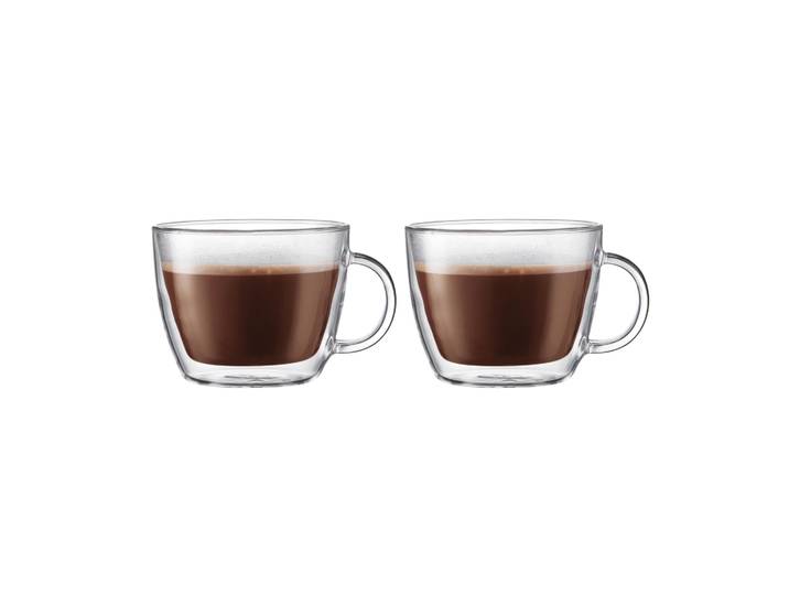 Bodum Tasse à latte double paroi avec anse Bistro 45 cl Lot de 2