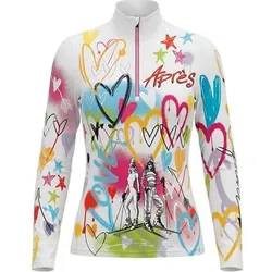 KRIMSON KLOVER Baselayer Graffiti Girls Top, Größe XS in Weiß Weiß