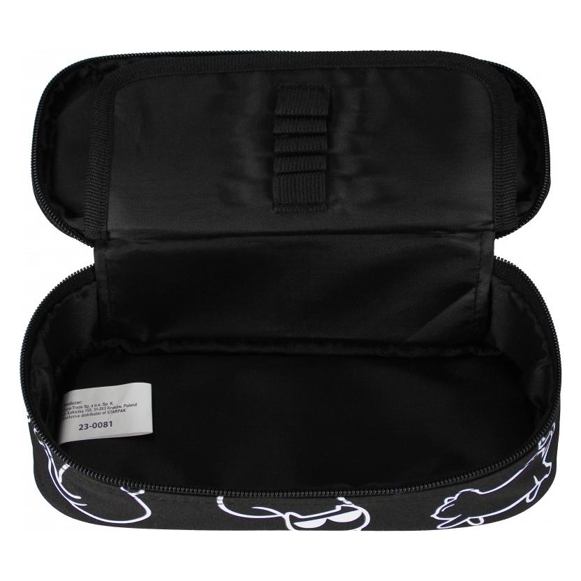 Starpak Federmäppchen, ovale Tasche, 1 Reissverschluss, Holo-Katze (47336477)