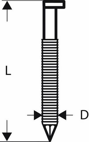Bosch Accessories 2608200019 Streifennägel SN34DK Produktabmessung, Länge 50mm 3000St.