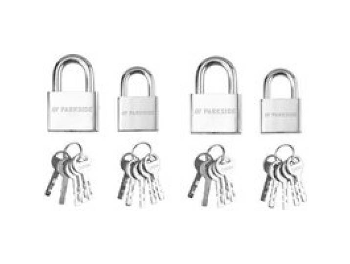 PARKSIDE® Cadenas ou cadenas à code ou cadenas d'extérieur ou cadenas câble en acier (2 cadenas)
