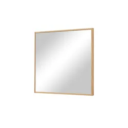 Spiegel 60 x 62 cm  ¦ holzfarben ¦ Glas,Aluminium ¦ Maße (cm): B: 60 H: 62 T: 4.0