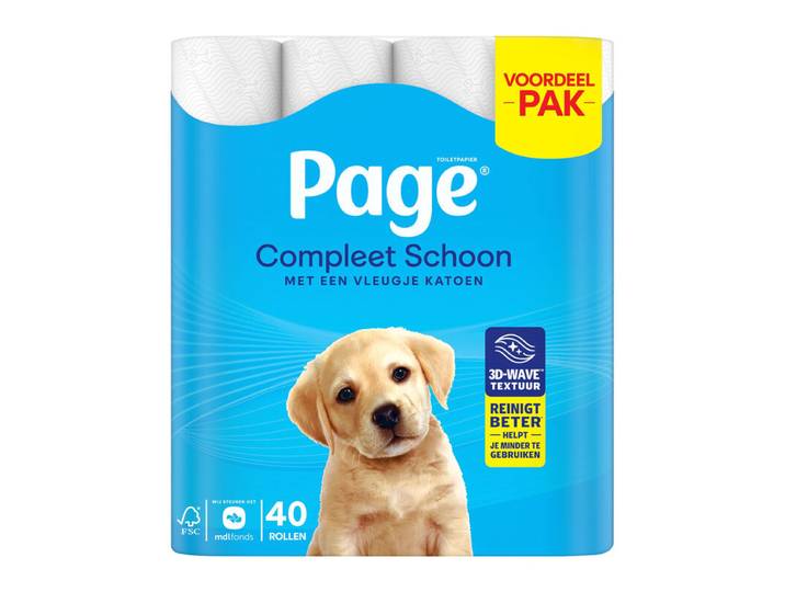 Page Compleet schoon toiletpapier, 40 rollen