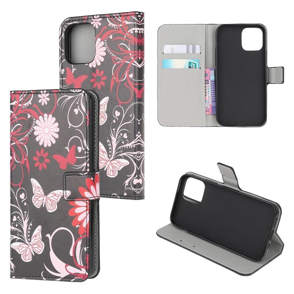 Cover-Discount Xiaomi Mi 11 Lite - Leder Hülle Etui Schmetterling schwarz (Xiaomi Mi 11 Lite) (101910579F)