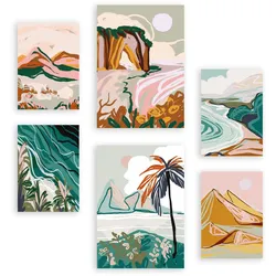 POSTER Set Mit 6 Komplexe Natur 3 A3 & A4 Rahmenlos