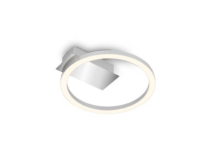 BRILONER - LED Deckenlampe Frame, LED Deckenleuchte mit warmweißer Lichtfarbe, 5W Lampe, Wohnzimmerlampe, Schlafzimmerlampe, 210x200x45 mm (LxBxH), Chrom-Matt