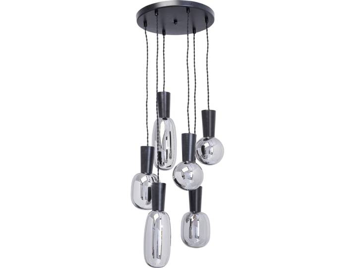 Suspension en verre et acier noir