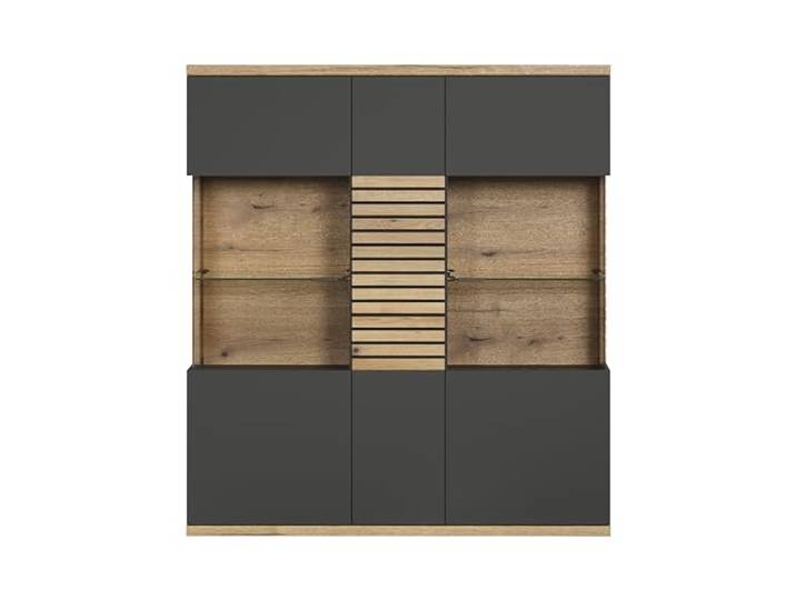 Highboard Norris Anthrazit · B 131 x H 147 cm
