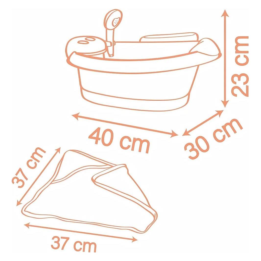 Smoby Baby Nurse Puppenbadewanne (7600220386)
