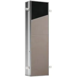 emco asis module plus WC-Modul-Unterputzmodell, Glasablage, Metallablage, Steckdose, Türkontaktschalter und LED-Beleuchtung, Türanschlag links/rechts wechselbar, 975611008