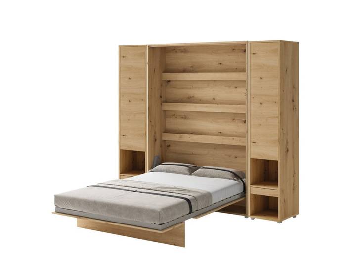 Friderik-EU Schrankbett Vertikal Lenart Bed Concept BC1 mit Matratze + 2x Vertikalschrank BC7