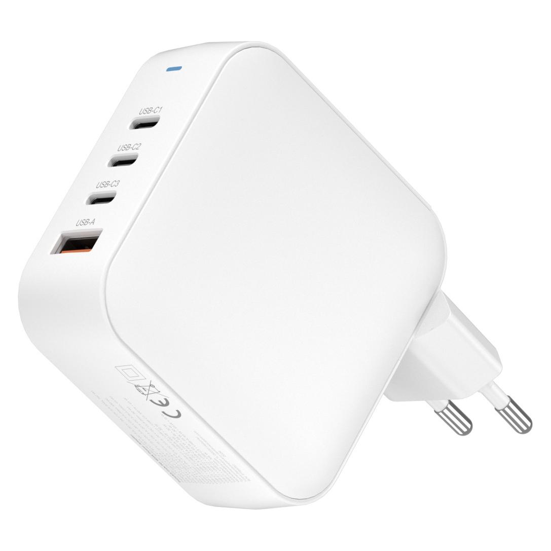 FoneKit GaN PD 165W Power Adapter, USB-A + 3 x USB-C, white (165 W, 4 Ports) (70328019)