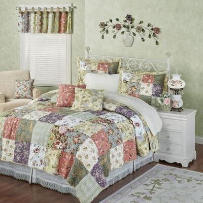 Greenland Trading Co. Blooming Prairie Quilt Set Multi Cool, Twin, Multi Cool